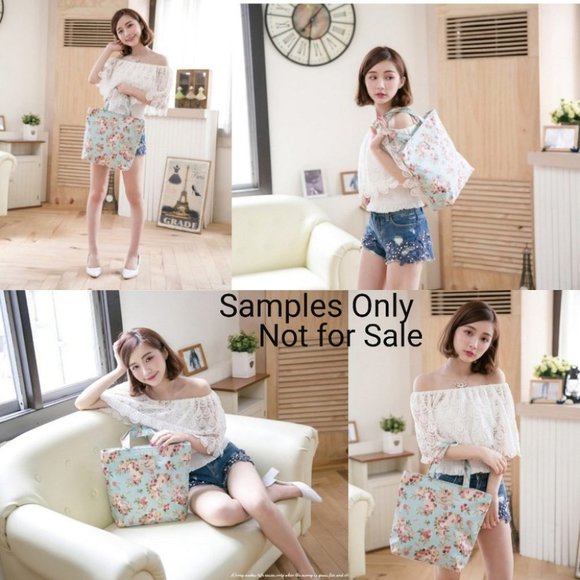 Waterproof Red Plaid Bucket Tote Shoulder Handbag - Picture 6 of 13